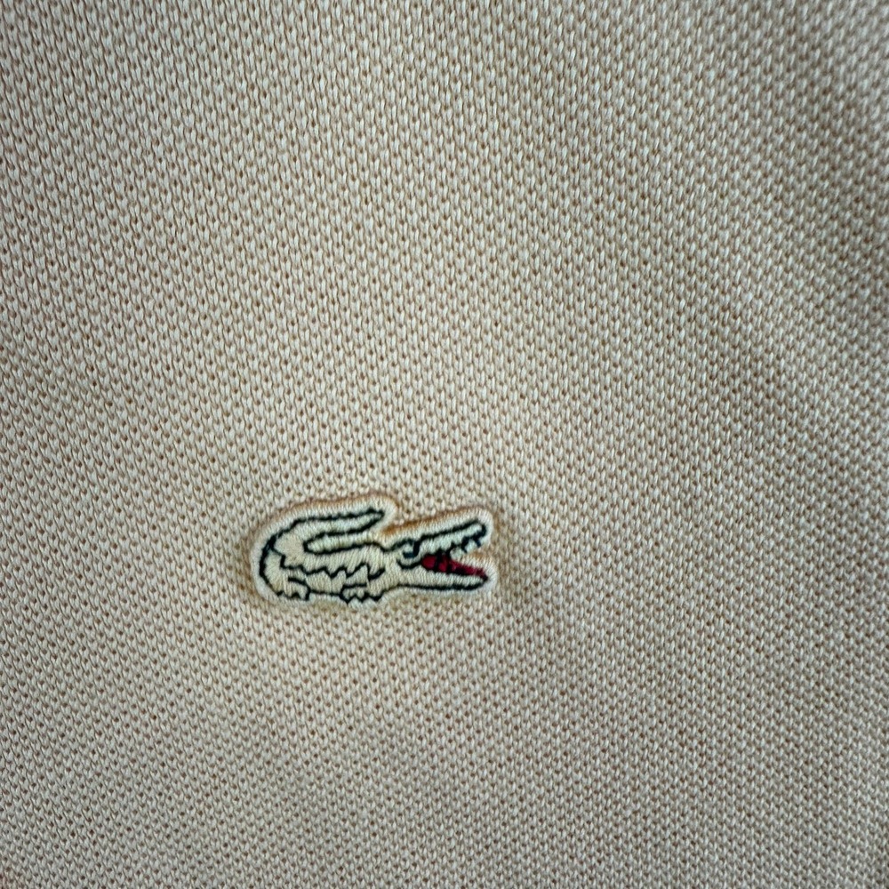 Lacoste Vintage Washed Orange Polo Shirt Dayton Flyers Basketball Mens 8 3XL - Picture 4 of 11